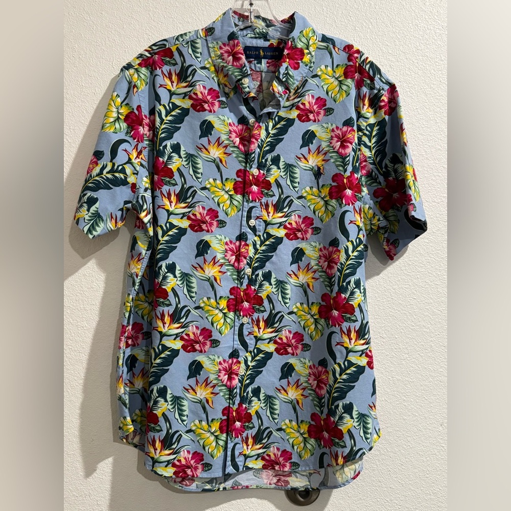 Blue Tropical Ralph Lauren Shirt